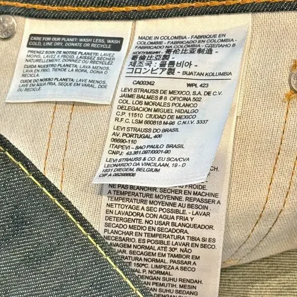 Levis 511 Jeans Mens 31x30 Blue Denim Slim Fit Stretch 2-Way Comfort Mid Rise - Picture 6 of 11